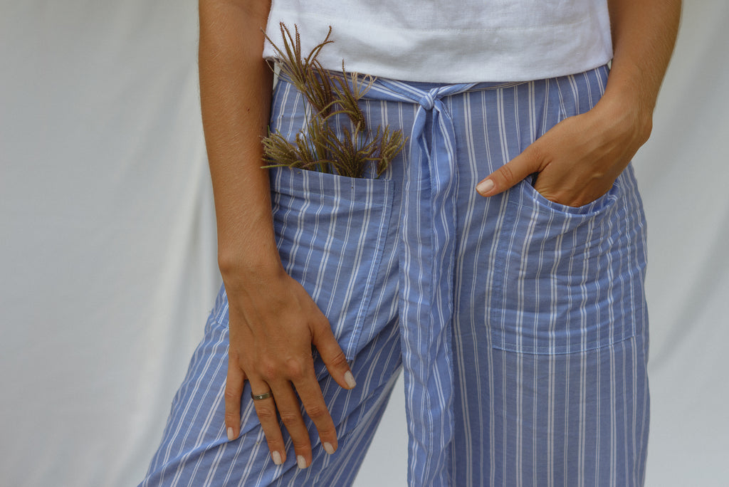 Laura pants in blue stripe